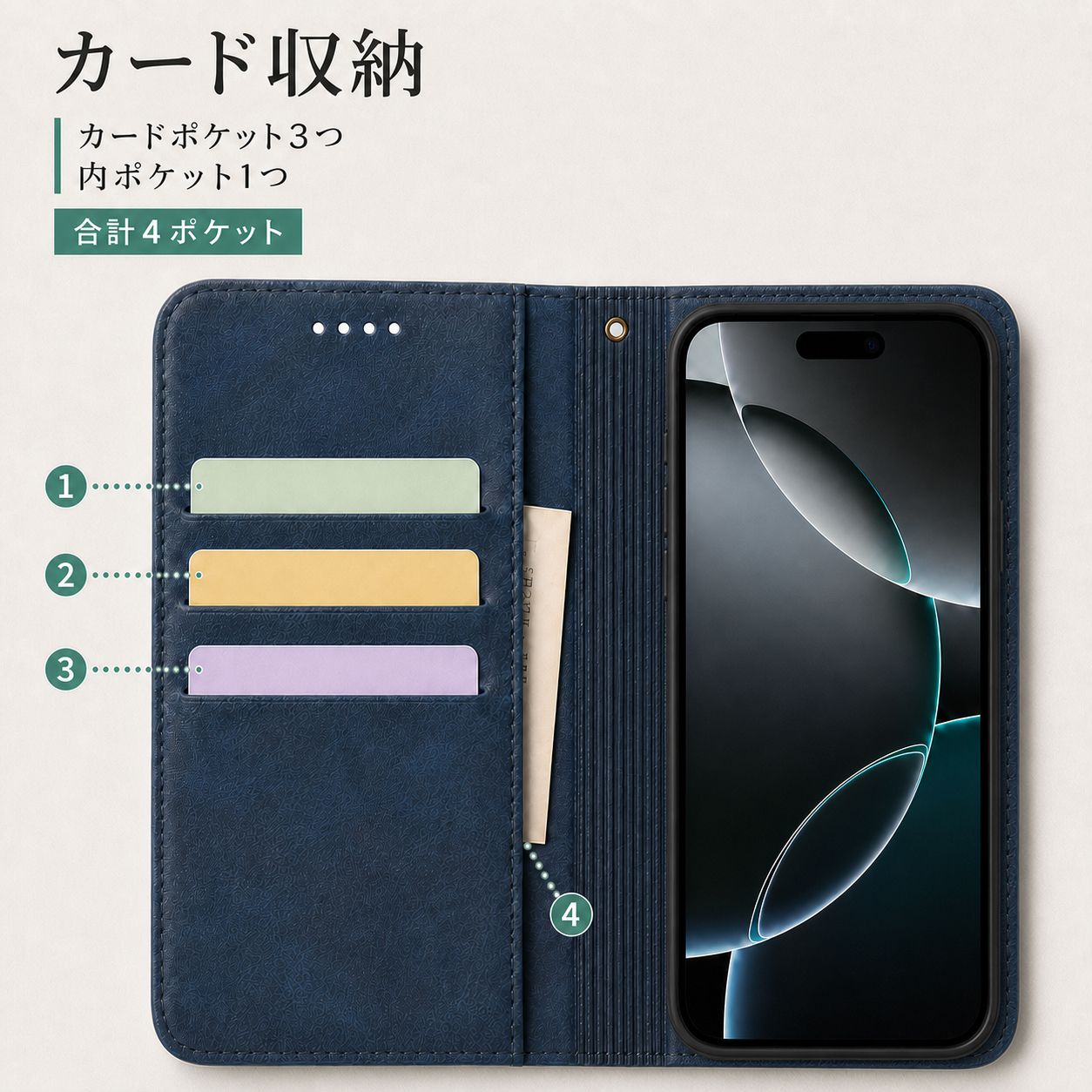 シャバーニ4ケース XPERIA XZ Premium SO-04J ケース カバー 手帳型 ツートン SO-04J