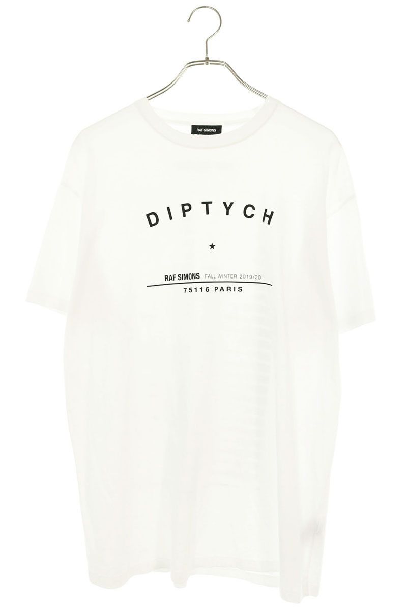 ラフシモンズ 19AW 192-126 ツアーロゴプリントTシャツ メンズ M