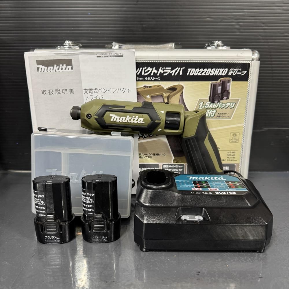 【中古】makita TD022DSHXO 7.2V充電式ペン型インパクトドライバ【202】
