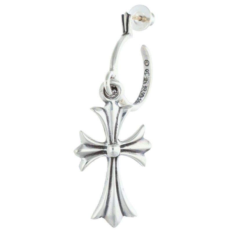 クロムハーツ TINY CH CROSS/タイニーCHクロスフープ シルバーピアス メンズ 99,649円