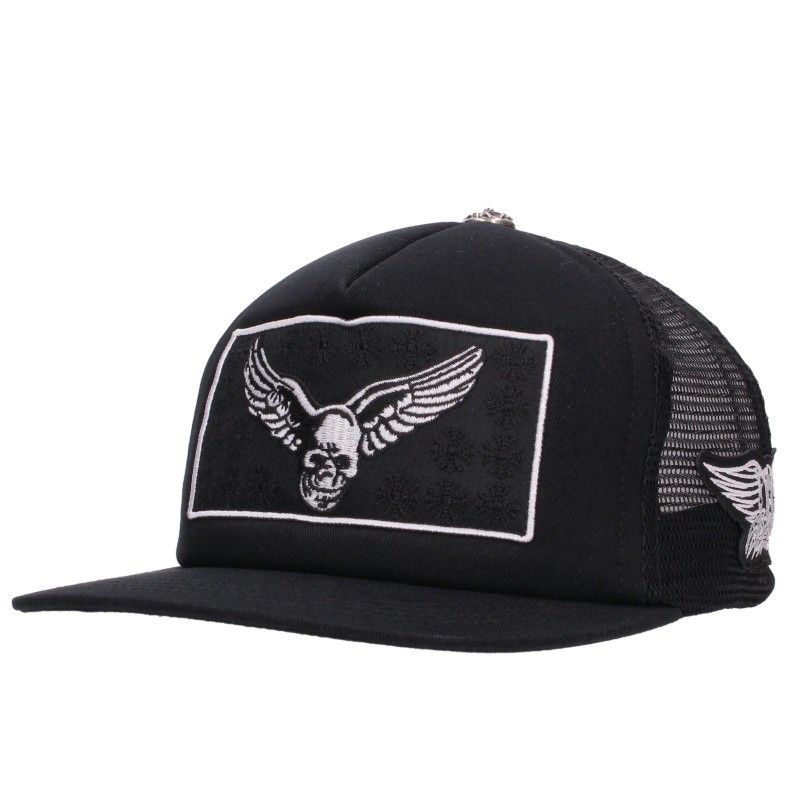 クロムハーツ TRUCKER CAP FOTI AEROSMITH YUNGBLUD/トラッカーキャップ クロスボールボタンメッシュキャップ メンズ ONE SIZE 93,044円