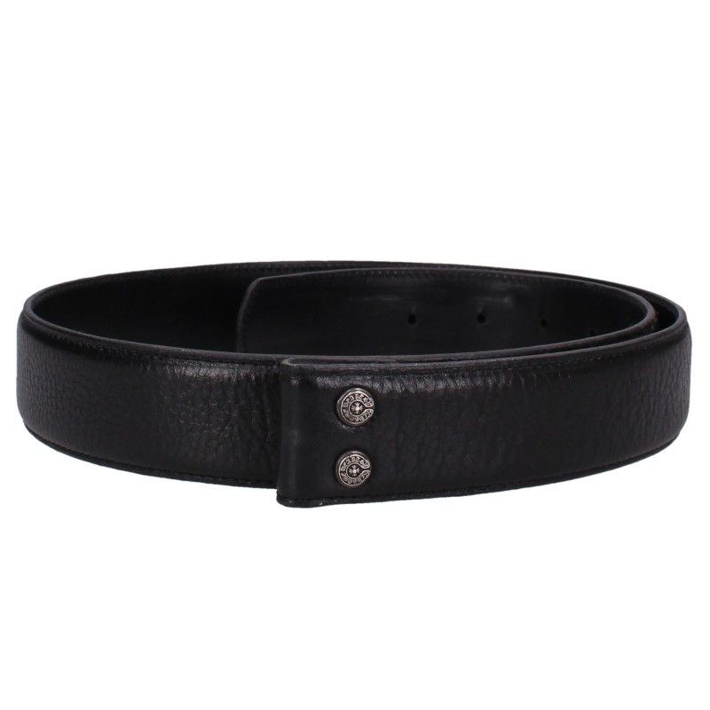 クロムハーツ 1.5 STRAP スクロールレーベルリベッツ レザーベルト メンズ 34インチ 132,635円