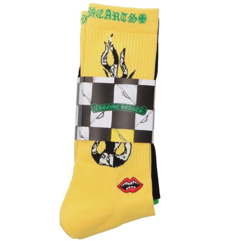 クロムハーツ SOCKS FOTI 3PK CHOMPERチョンパー3パックソックス