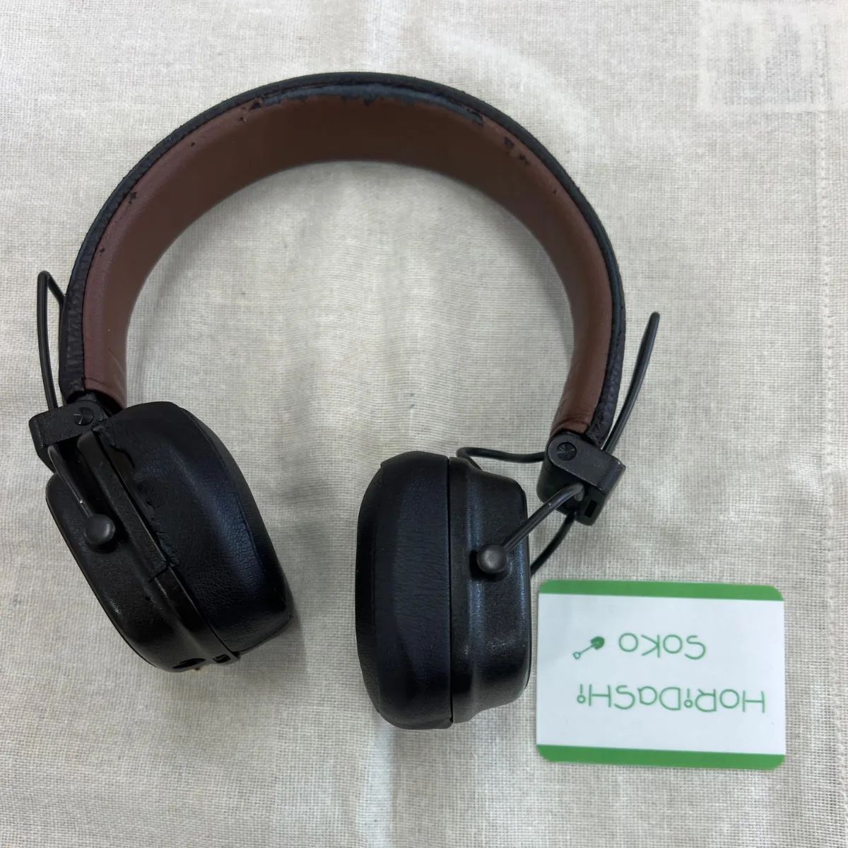 Marshall Major IV ワイヤレスヘッドホン ブラウン Bluetooth 有線対応 動作確認済み 通電確認済み
