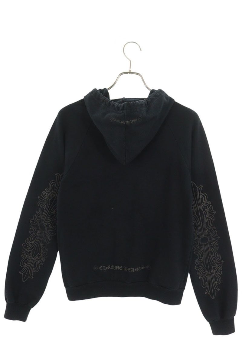 クロムハーツ SWTSHRT HD ZIP OLD/ジップパーカー 袖フローラルプリントオールドジップアップパーカー レディース S クロムハーツ SWTSHRT HD ZIP OLD/ジップパーカー 袖フローラルプリントオールドジップアップパーカー レディース S