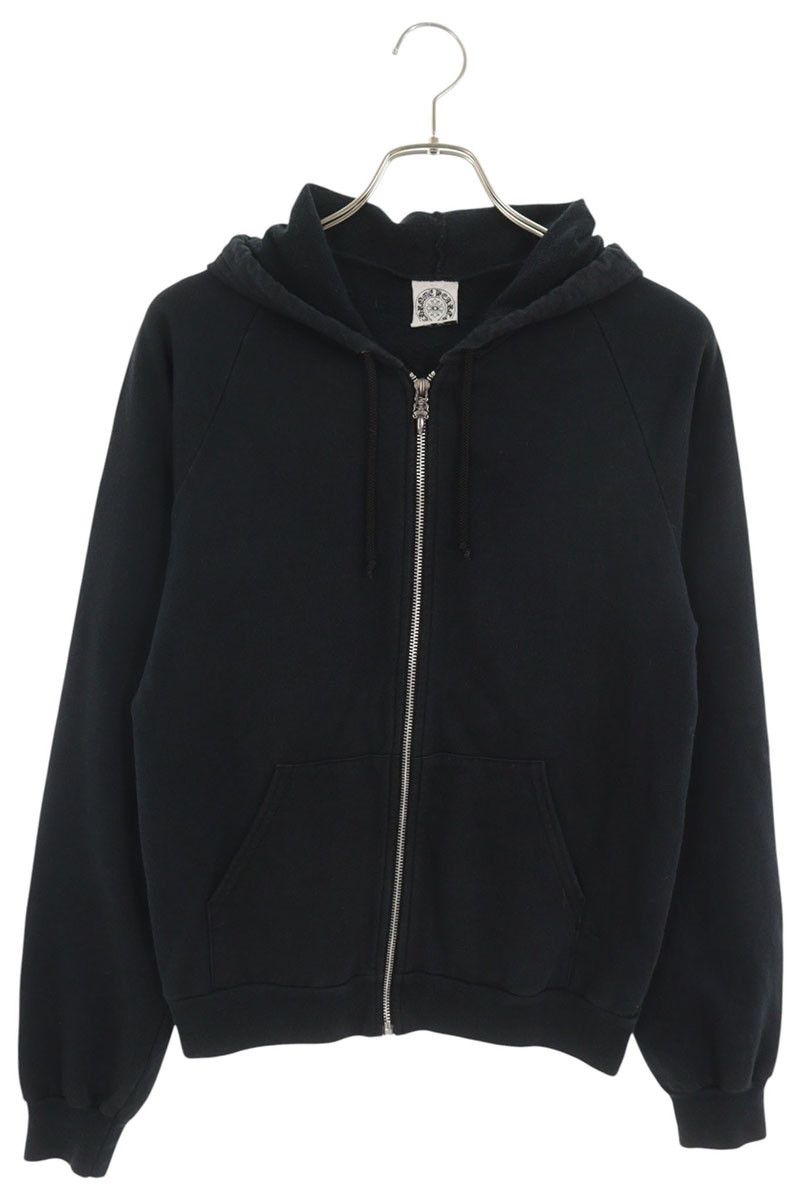 クロムハーツ SWTSHRT HD ZIP OLD/ジップパーカー 袖フローラルプリントオールドジップアップパーカー レディース S