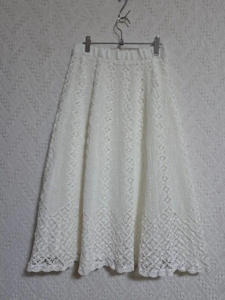 白レイロングスカート (ハンドメイド) 9,636円
