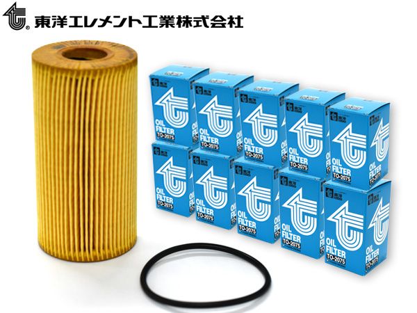 東洋エレメント オイルエレメント オイルフィルター TO-2075 10個セット 日産 送料無料 8,621円