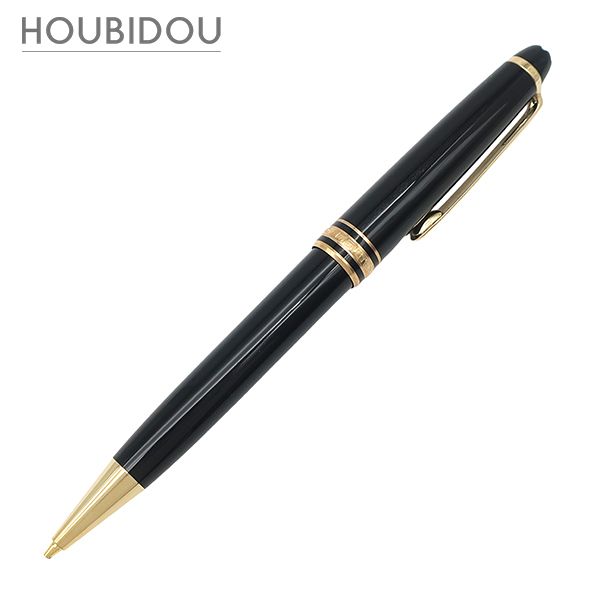 モンブラン Montblanc 文具 マイスターシュテュック ゴールド クラシック メカニカルペンシル 0.5mm GP プレシャスレジン ブラック×ゴールド シャープペンシル 132456【中古】