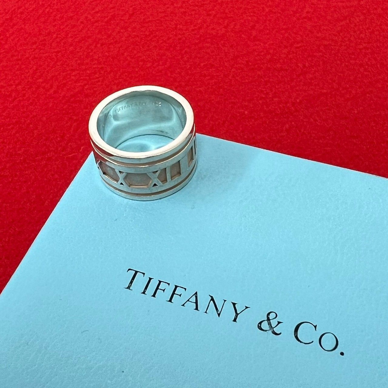 極 美品 TIFFANY&Co. ティファニー アトラス ワイド リング シルバー925 指輪 10.5号 アクセサリー シルバー 44862