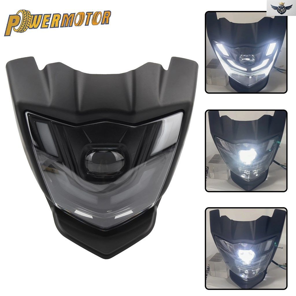 オートバイ用ヘッドライト LEDプレートフェアリング ヤマハ XTZ 150 ヘッドランプ改造ダートバイクカスタムパーツ 7,583円