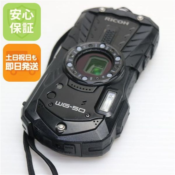 良品中古 RICOH WG-50 ブラック 即日発送 コンデジ RICOH 本体 土日祝発送OK