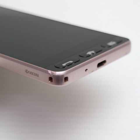 良品中古 Y!mobile 705KC かんたん スマホ ピンク スマホ 本体 白ロム