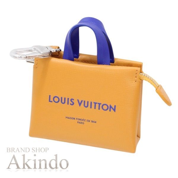 【新品】ルイヴィトン バッグチャーム･LV ミニ ショッパー LOUIS VUITTON M02699 オレンジショッパー レザー ショップバッグを可愛らしく模したチャーム レディース メンズ ビトン ブランド ギフト プレゼント