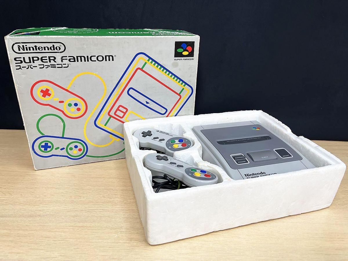 Nintendo スーパーファミコン 本体 一式セット SHVC-001 任天堂 現状品】 Nintendo ニンテンドー スーパーファミコン 本体