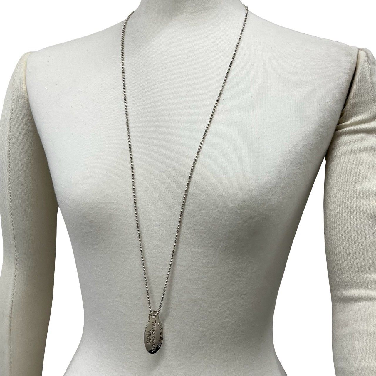 極 美品 TIFFANY&Co. ティファニー リターン トゥ オーバル ネックレス