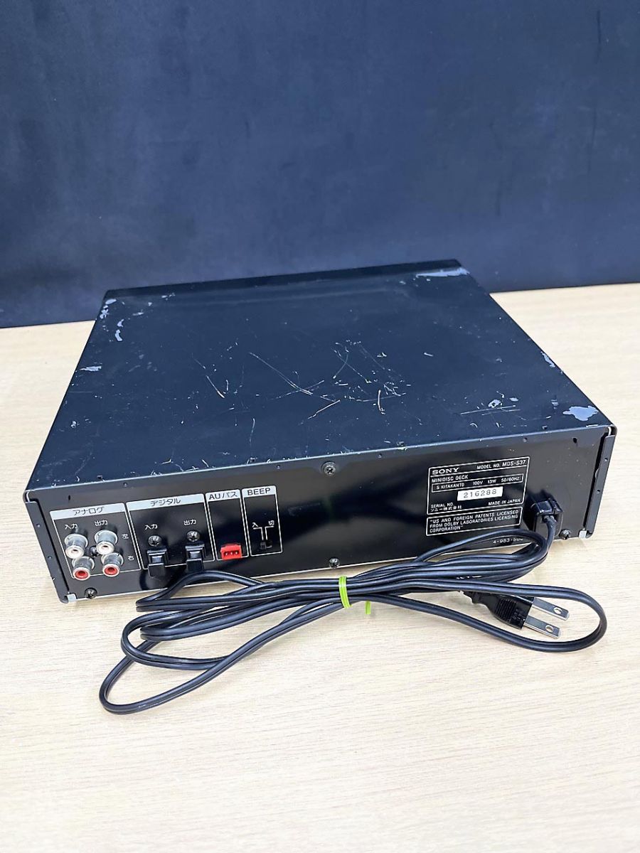 ジャンク品】ソニー SONY MDS-S37 MDデッキ - メルカリ