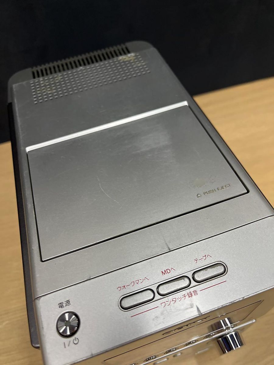 ジャンク品】 SONY ソニー CD MD カセットコンポ CMT-M35WM ※本体のみ