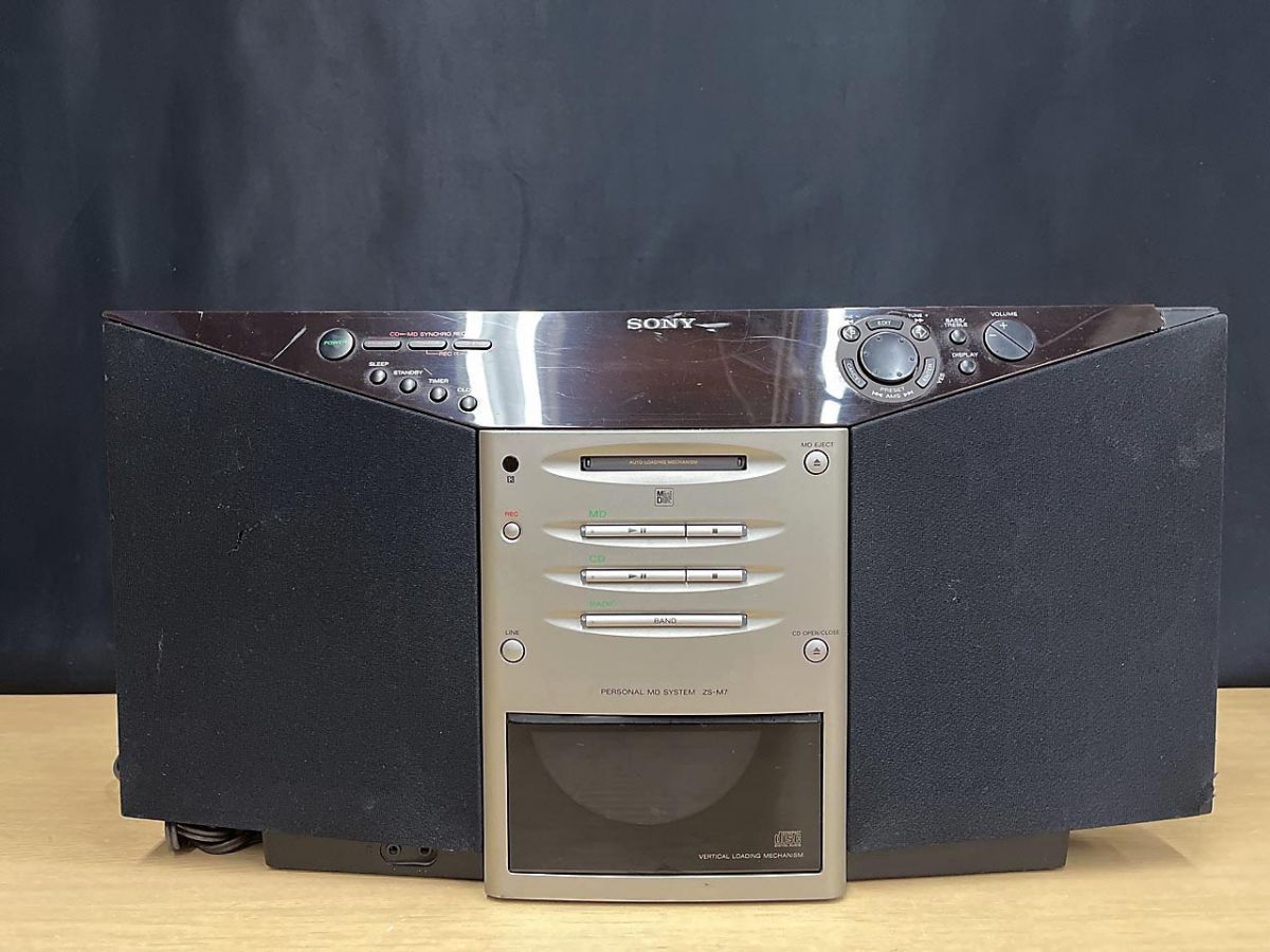 ジャンク品】 SONY ソニー パーソナルMDシステム CD/MDラジカセ ZS-M7