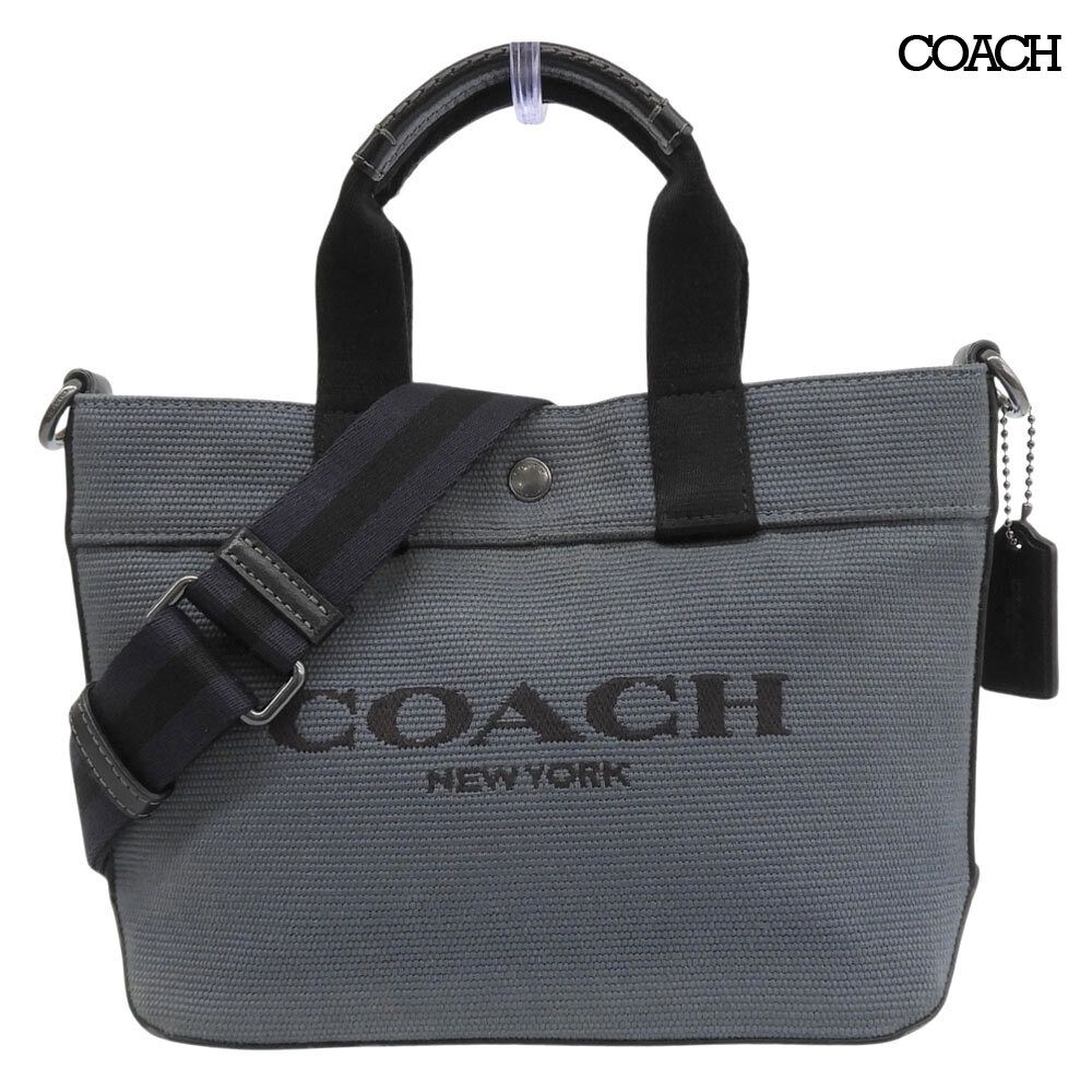 超美品 コーチ COACH 2025年 CU299 トート 20 カラーブロック 2WAY ショルダー バッグ ブルー