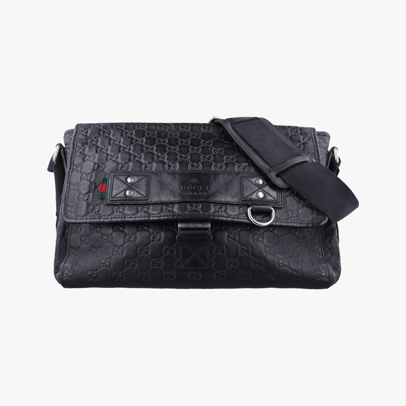 グッチGucciグッチシマ メッセンジャー ブラック レザー 246067 B010554306