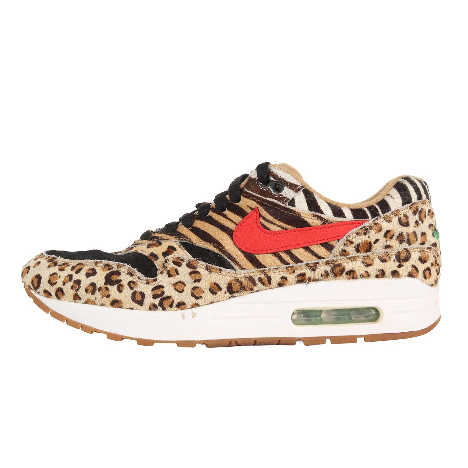 NIKE ナイキ サイズ:US9.5(27.5cm) ATMOS AIR MAX 1 DLX ANIMAL PACK 2.0 AQ0928-700 アトモス エア マックス アニマル ウィート スポーツレッド 【メンズ】【中古】