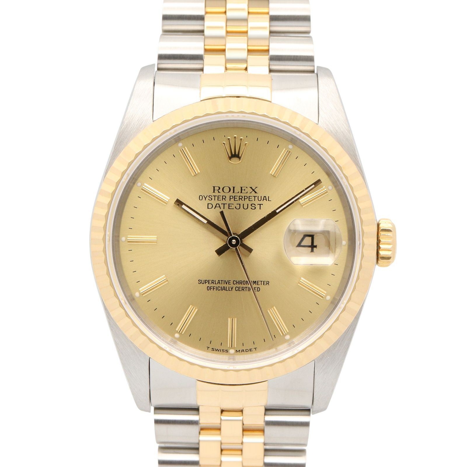 ロレックス ROLEX 腕時計 デイトジャスト L番 16233 CH/BA K18（イエローゴールド） ステンレススチール デイトジャスト L番 メンズ Used A 528,320円