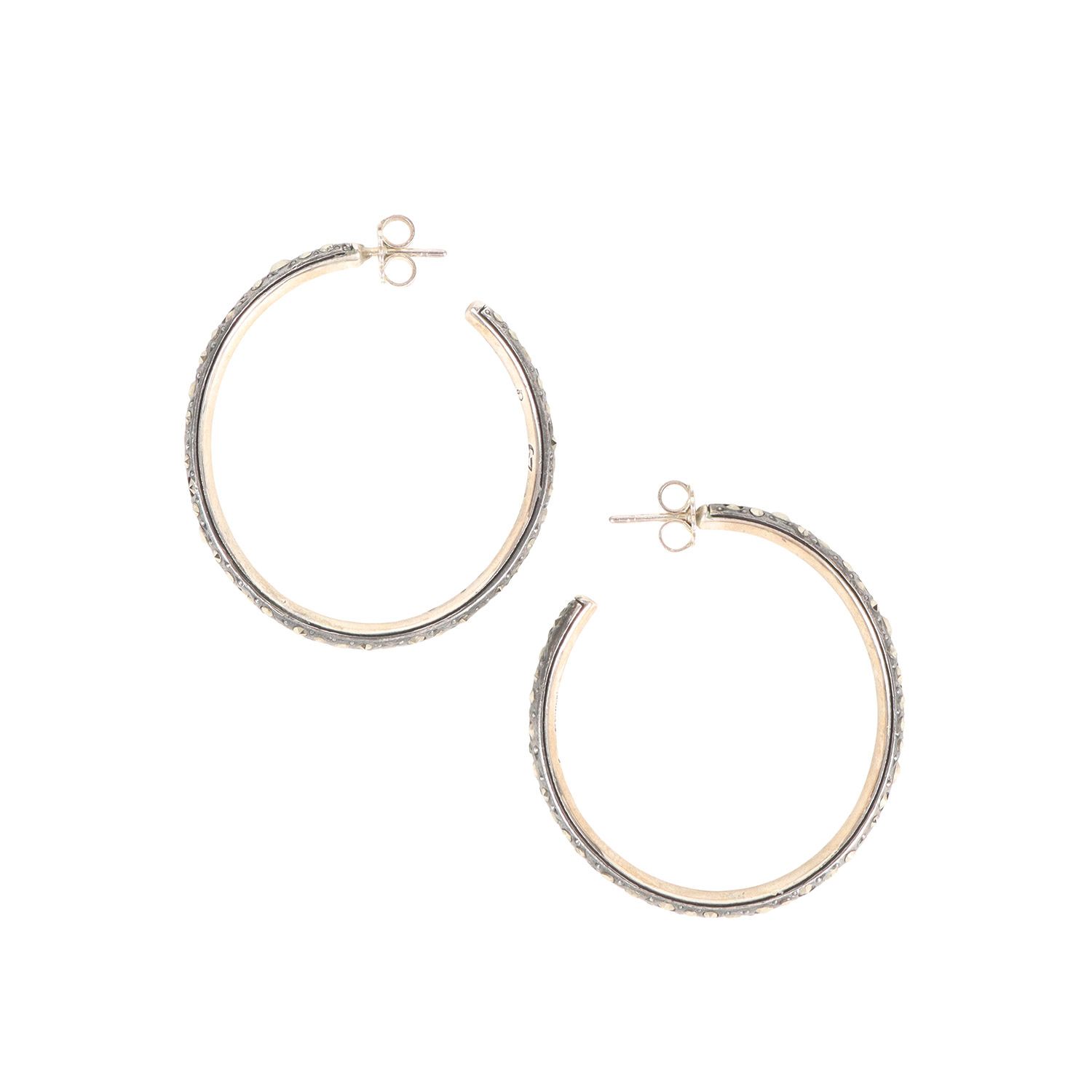 Pomellato ポメラート ピアス マーカサイト ピアス 両耳セット ブラック 黒 ブランド アクセサリー ジュエリー ファッション アイテム【メンズ】【中古】