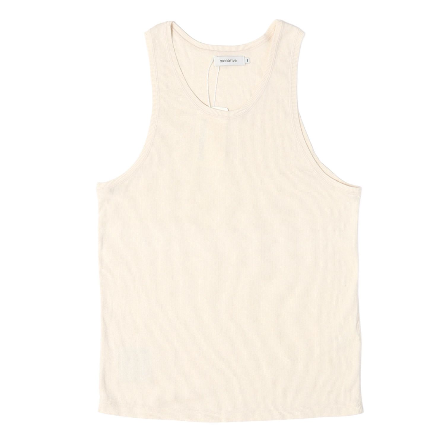 【新品】NONNATIVE ノンネイティブ タンクトップ アイボリー サイズ:1 26SS リブ編み タンクトップ DWELLER TANK TOP COTTON RIB 日本製 トップス カットソー【メンズ】