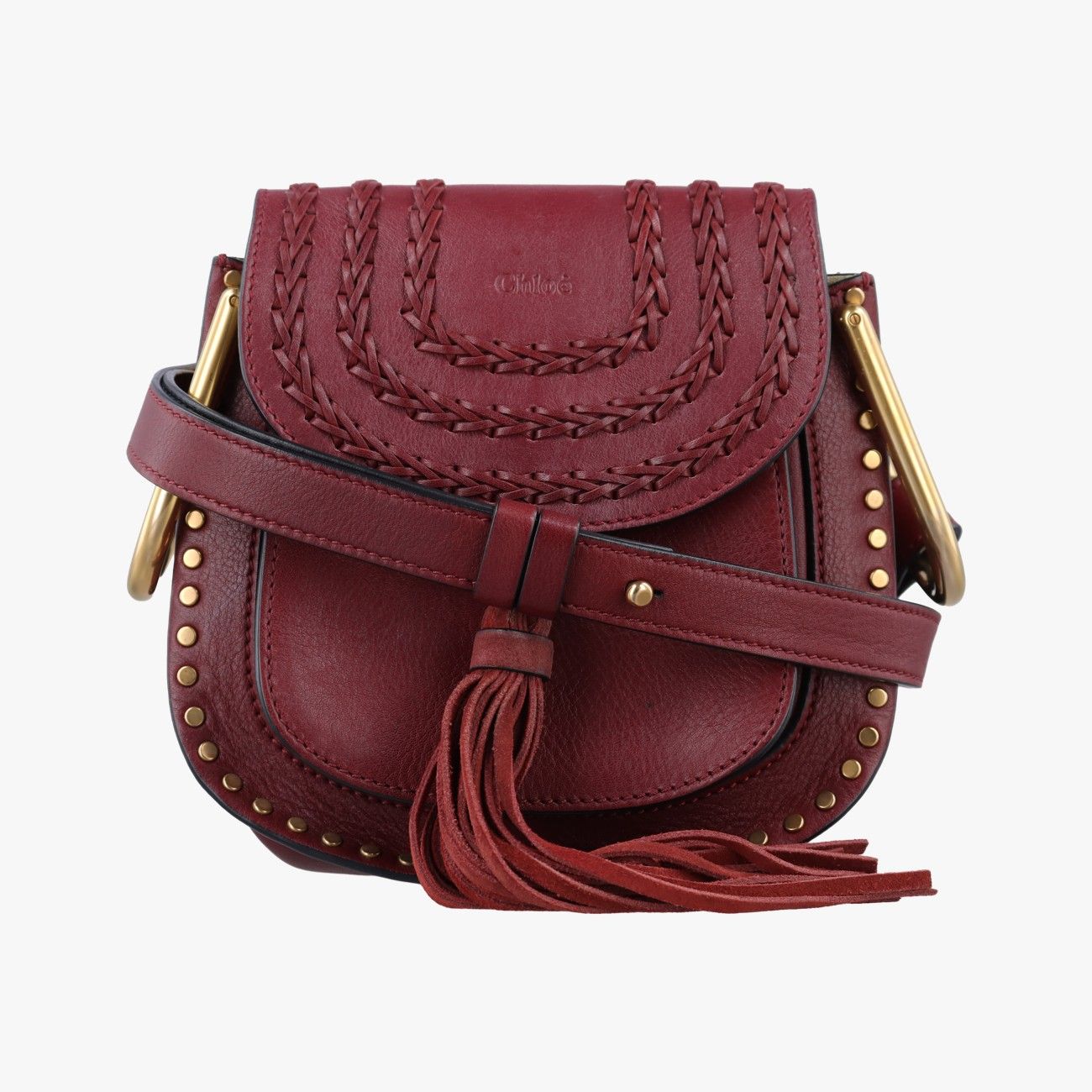 レディース Chloe クロエ ハンドバッグ レッド ワイン レザー