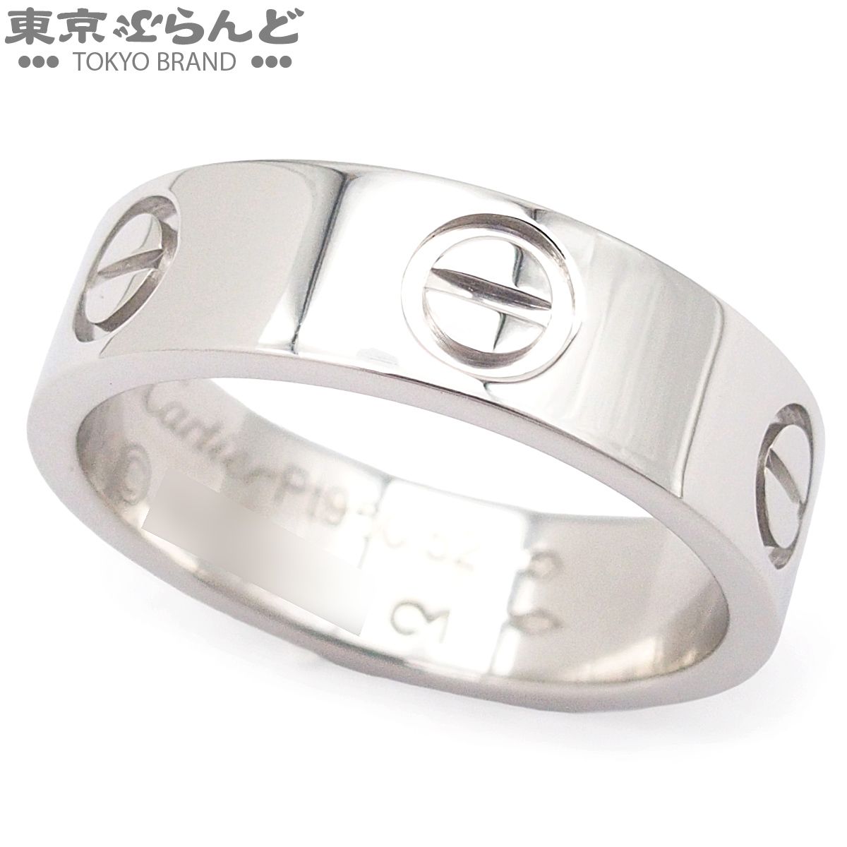 【4jtb346】カルティエ リング クラシックウェンディング Pt950 プラチナ ＃55【中古】メンズ カルティエ CARTIER ラブリング プラチナ Pt950 クラシックモデル 12号