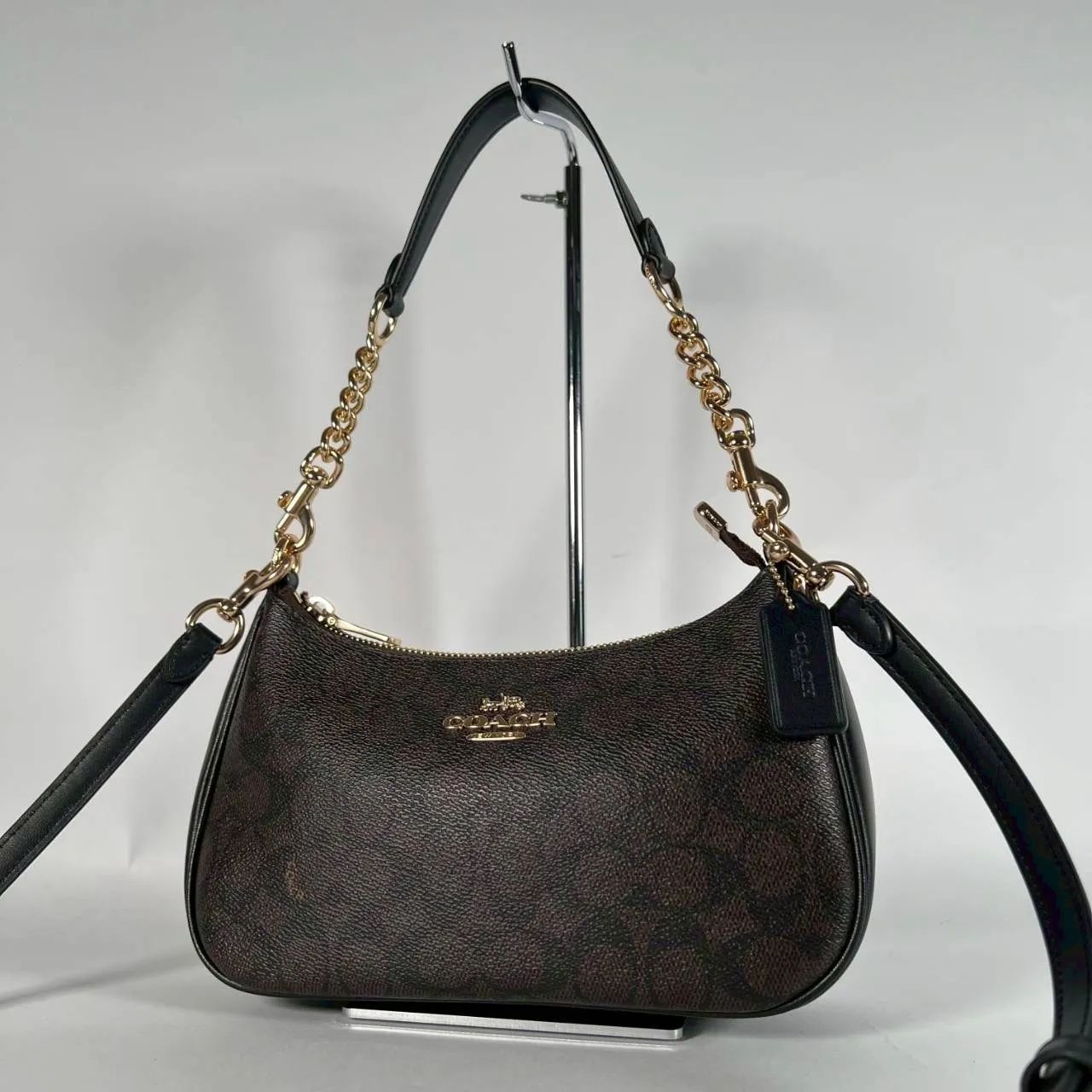 B-260 極美品 COACH コーチ テリ 2way ショルダーバッグ シグネチャー 