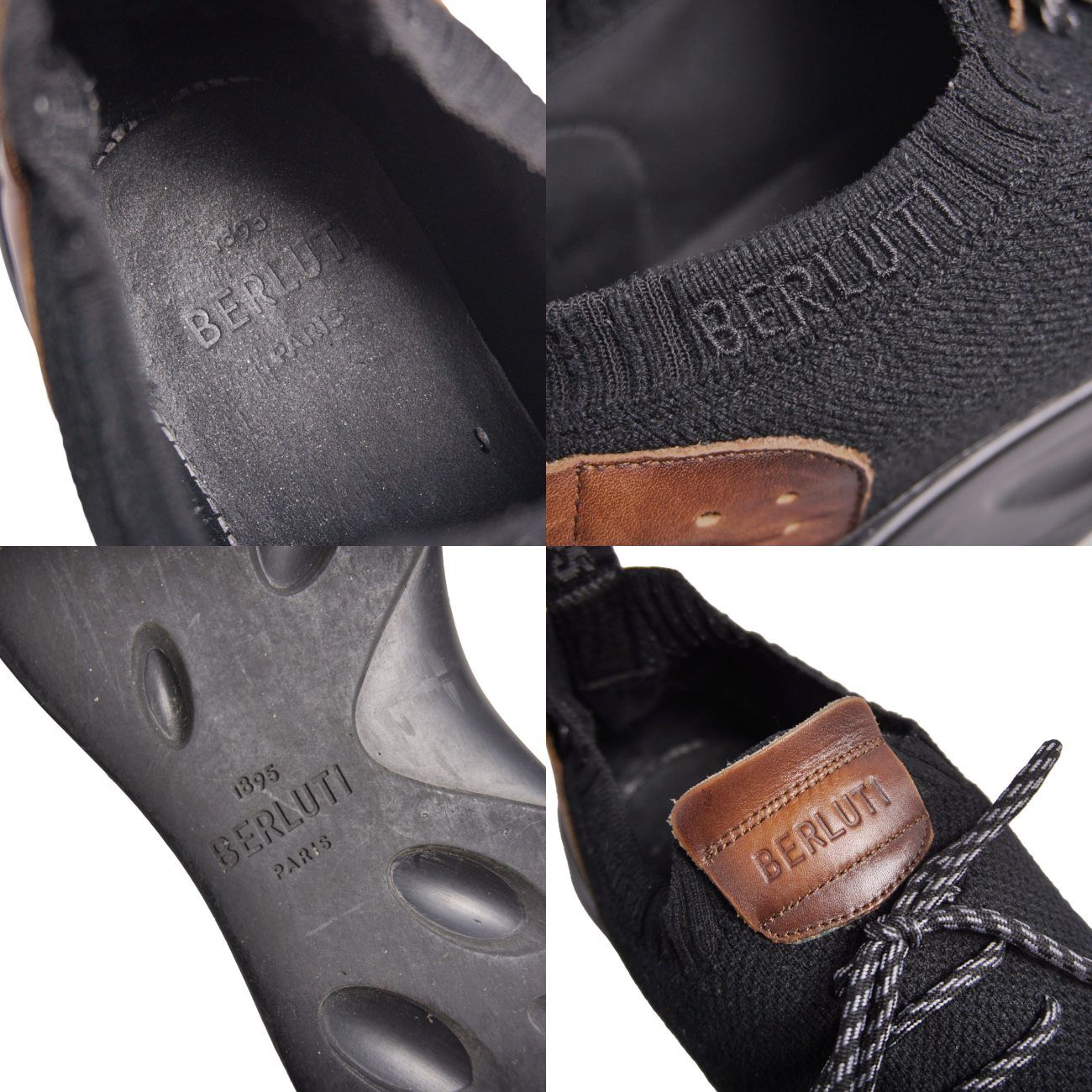 美品 ベルルッティ BERLUTI スニーカー シャドウ ニット レザー シューズ 靴 メンズ イタリア製 6.5(25.5cm相当) グレー 美品 ベルルッティ BERLUTI スニーカー SHADOW シャドウ ニット - メルカリ