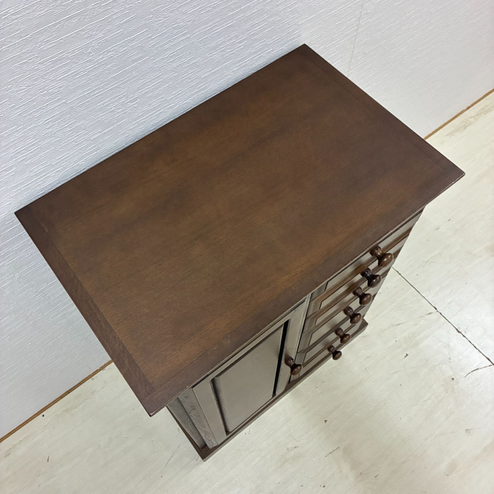 起立木工 ポルタ キャビネット ナラ材 サイドボード チェスト 電話台