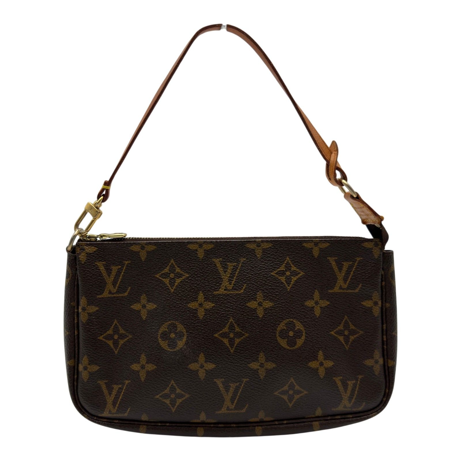 ルイ・ヴィトン LOUIS VUITTON ポシェット・アクセソワール ブラウン モノグラム/レザー レディース ハンドバッグ