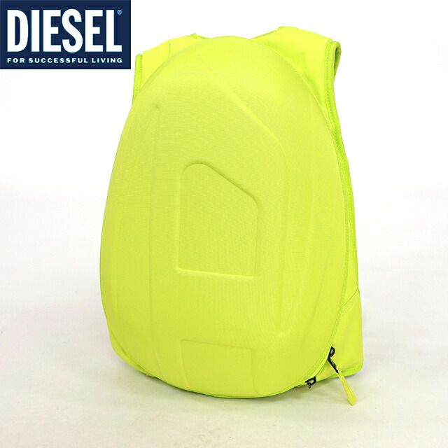 ディーゼル DIESEL【訳あり】メンズ リュック・デイパック Dデザインドーム型リュック イエロー系（サイズ/UNI）cm3016