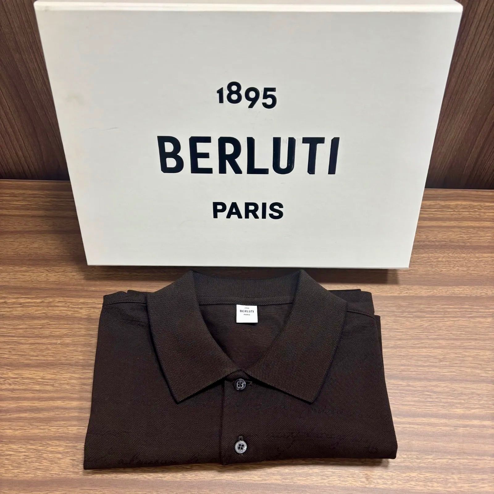 b3602)BERLUTI ベルルッティ ポロシャツ カリグラフィースクリット