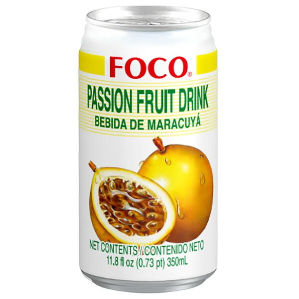FOCO フォコ パッションフルーツドリンク 350ml缶×24本入×(2ケース)| 送料無料 果実飲料 パッションフルーツ 缶 ストック ジュース 野菜ジュース 果汁 ケース買い まとめ買い 業者 仕入れ 大量 備蓄
