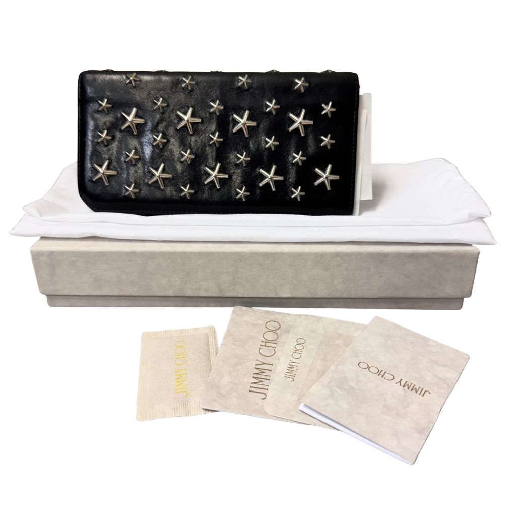 JIMMY CHOO ジミーチュウ COOPER スタースタッズ 二つ折り財布