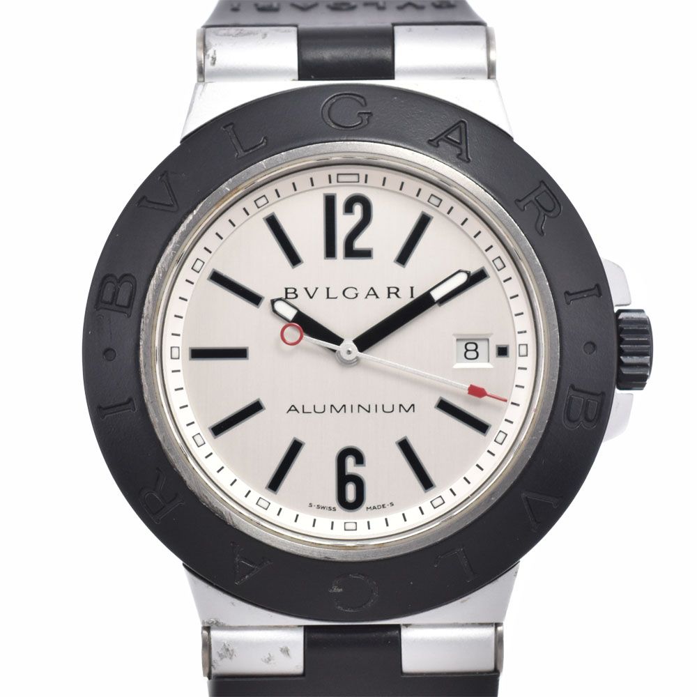 ブルガリ BVLGARI AL44TA アルミニウム デイト シルバー 自動巻き メンズ 腕時計 A#149462 109,780円