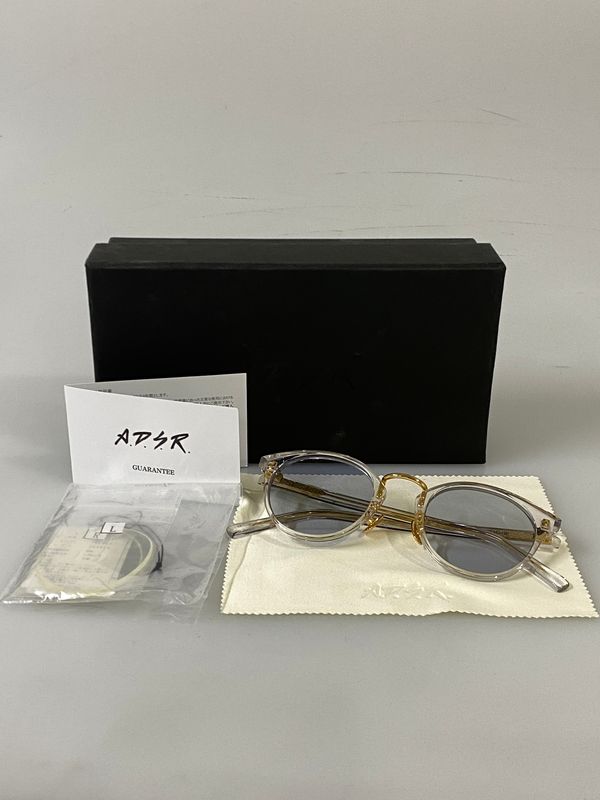 【中古品】 A.D.S.R. EDDIE 04 サングラス エディ アクセサリー メタルブリッジ クリアフレーム 【203-260731-em-91-min】