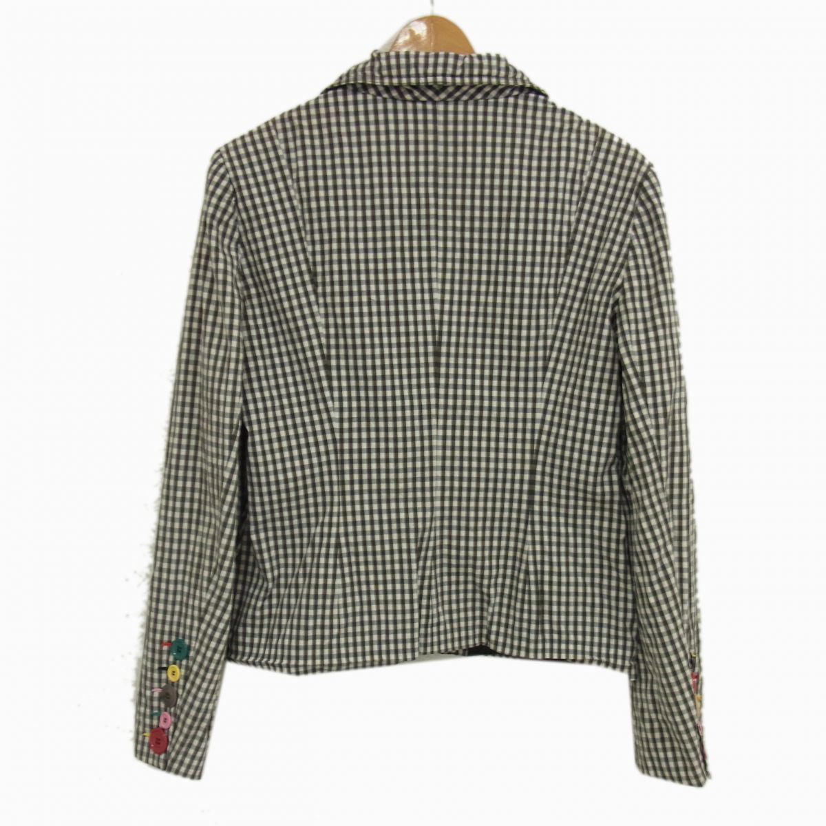 ◇Moschino JEANS テーラードジャケット ストレッチ機能 ポップ マルチ