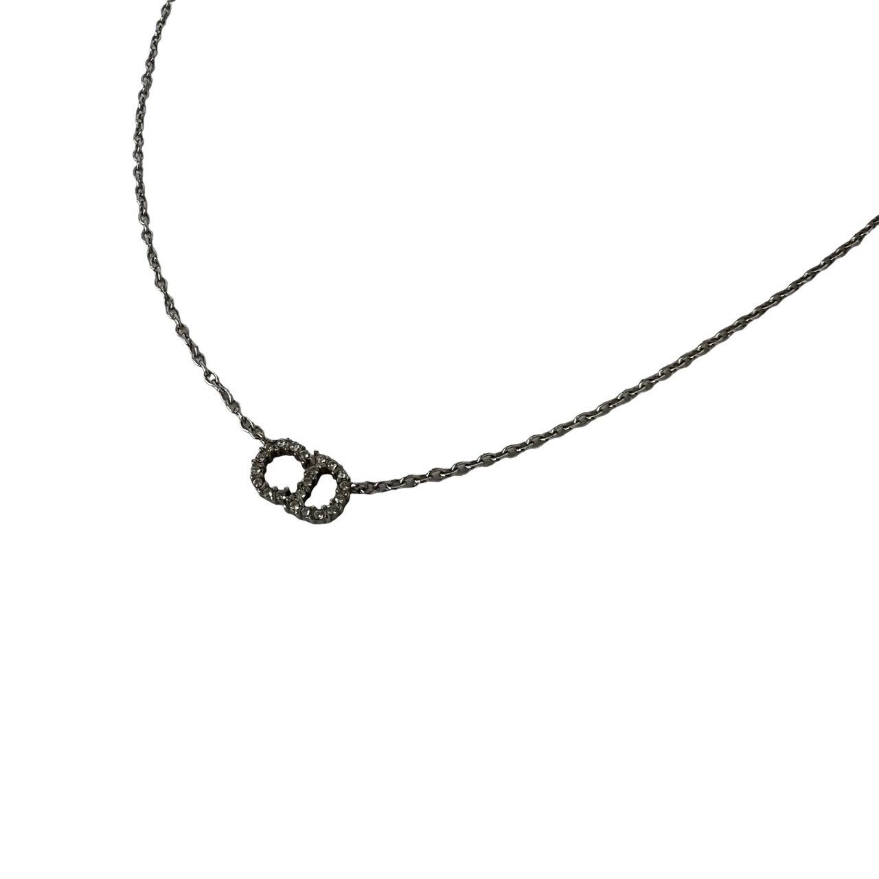 極 美品 Christian Dior ディオール ヴィンテージ CD ロゴ ネックレス