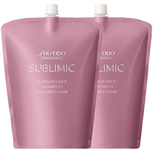 【セット】資生堂 サブリミック ルミノフォース シャンプー 1800mL + トリートメント 1800g 詰め替え 13,761円