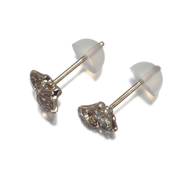 カシケイ ピアス ダイヤ ダイヤモンド 0.76ct ムク K18BG #199334