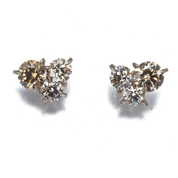 カシケイ ピアス ダイヤ ダイヤモンド 0.76ct ムク K18BG #199334