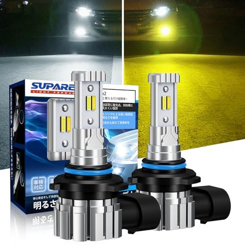 【メモリー機能モデル】SUPAREE HB4 9006 LEDフォグ 2色 爆光 HB3 9005 LED フォグランプ メモリー機能付き 角度調整可能 2重防水防結露 車検対応 DC12V車用 12000lm 20W*2 ホワイト/イエロー f62fd060 6,864円
