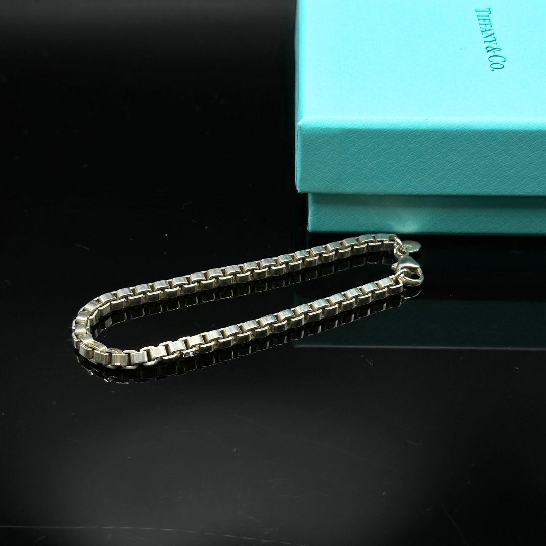 美品】Tiffany & Co ベネチアン ブレスレット シルバー SV925 - メルカリ