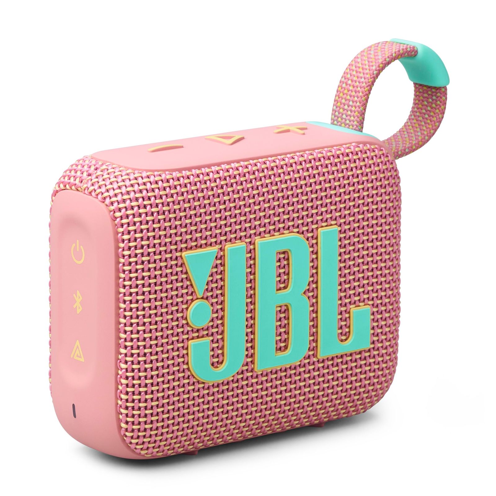JBL GO4 Bluetoothスピーカー USB C充電/IP67防塵防水/アプリ対応/パッシブラジエーター搭載/ポータブル/スウォッシュピンク JBLGO4PINK [ピンク]