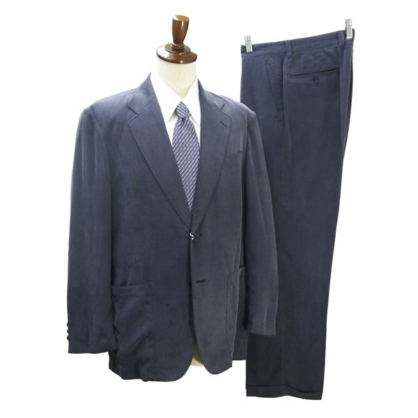 LANVIN ランバン 2パンツ 2つボタン シングルスーツ 袖口3つボタン A8 XL グレー系 灰色系 ワンタック 春夏 568-558 6NG098 【送料無料】【中古】【メンズビジネス】202607 8,301円
